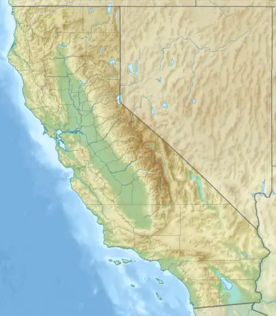 Location of Grant Lake in California, USA.