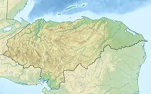 Map showing the location of Celaque National Park