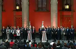 Image 33Cabinet Officers of Andrés Manuel López Obrador (left) and of Enrique Peña Nieto (right). (from History of Mexico)