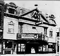 Original Rex Theatre destroyed by fire 1938