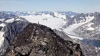 Tugtilik (Tuttilik) glacier and fjord in 1967