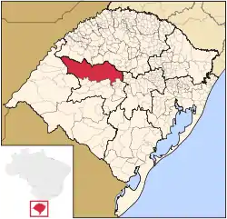 Location of Santiago