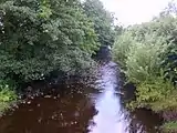 River Calder looking downstream from the Calder Aqueduct