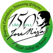 The National Historical Institute logo for the 150th birth anniversary of José Rizal