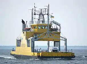 A road ferry between Oulu and the Hailuoto Island on the Bothnian Bay