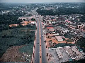 Aeriel view of the expressway