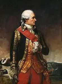 Rochambeau wearing the sash of Commandeur of the Order of Saint Louis