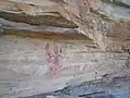 Aboriginal Rock Art, cliff face, Yambarran Plateau