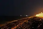 Promenade Beach at Night.