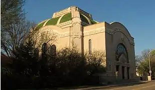 Rodef Shalom Temple from Fifth Avenue, Pittsburgh, Pennsylvania