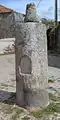 A provincial Roman milestone, at Alto Rabagão, Portugal (road from Bracara Augusta to Asturias)