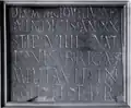 RIB 2142. Funerary inscription for Nectovelius. George MacDonald calls in no. 55 in the 2nd edition of his book The Roman Wall in Scotland.