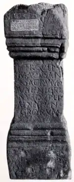 RIB 2140. Altar dedicated to Hercules Magusanus. George MacDonald calls in no. 33 in the 2nd edition of his book The Roman Wall in Scotland.