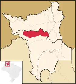 Location in Roraima  state