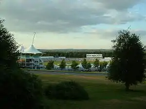 View from the Pavilion End, looking toward the Northern End of the ground.