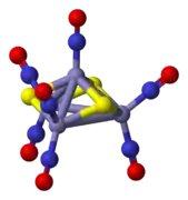 The anion in Roussin's black salt, [Fe4S3(NO)7]−.