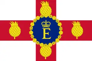 Queen Elizabeth II's personal Jamaican flag (1966–2022)