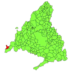 Municipal location within the Community of Madrid.