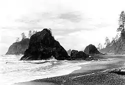 Ruby Beach, 1936. Photo: George A. Grant