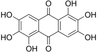 Skeletal formula of rufigallol