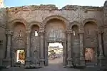 North gate of the city of Resafa, site of Hisham's palace and court