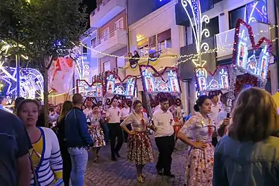 A Bairro da Matriz rusga in Bairro Norte. A parade of each district visits other district's main streets.