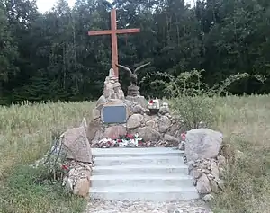 Memorial at the site of the Battle of Rybnica fought in 1863