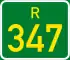 Regional route R347 shield