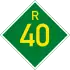 Provincial route R40 shield