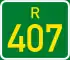 Regional route R407 shield