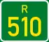 Regional route R510 shield