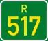 Regional route R517 shield