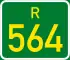 Regional route R564 shield