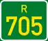 Regional route R705 shield