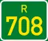 Regional route R708 shield