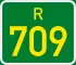 Regional route R709 shield