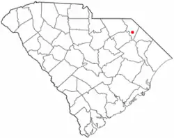 Location of Dunbar, South Carolina