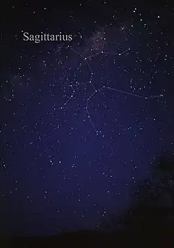 The constellation Sagittarius