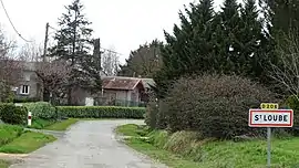 The road into Saint-Loube