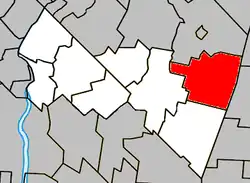 Location within Rouville RCM