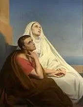 Painting of Saint Augustine and Saint Monica, by Ary Scheffer, 1846