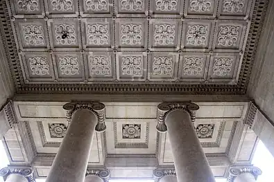 Ceiling of the porch