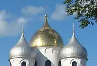 The Saint Sophia Cathedral of Novgorod was one of the first churches which introduced Onion domes