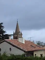 The church tower in Saint-Loup