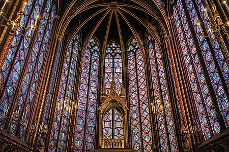 Sainte-Chapelle, Paris, by Pierre de Montreuil, 1243-1248