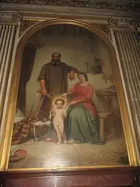 Painting of the Holy Family by Claudius Jacquand