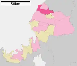 Location of Sakai in Fukui Prefecture