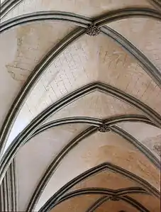 Early English roof bosses in Salisbury Cathedral, United Kingdom