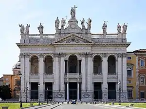 The Archbasilica of Saint John Lateran in 2021.