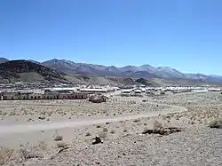 A panoramic view of the town, as seen from the Tren de las Nubes train station